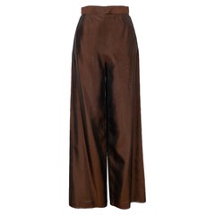 Féraud Brown Seiden-Organdie-Hose