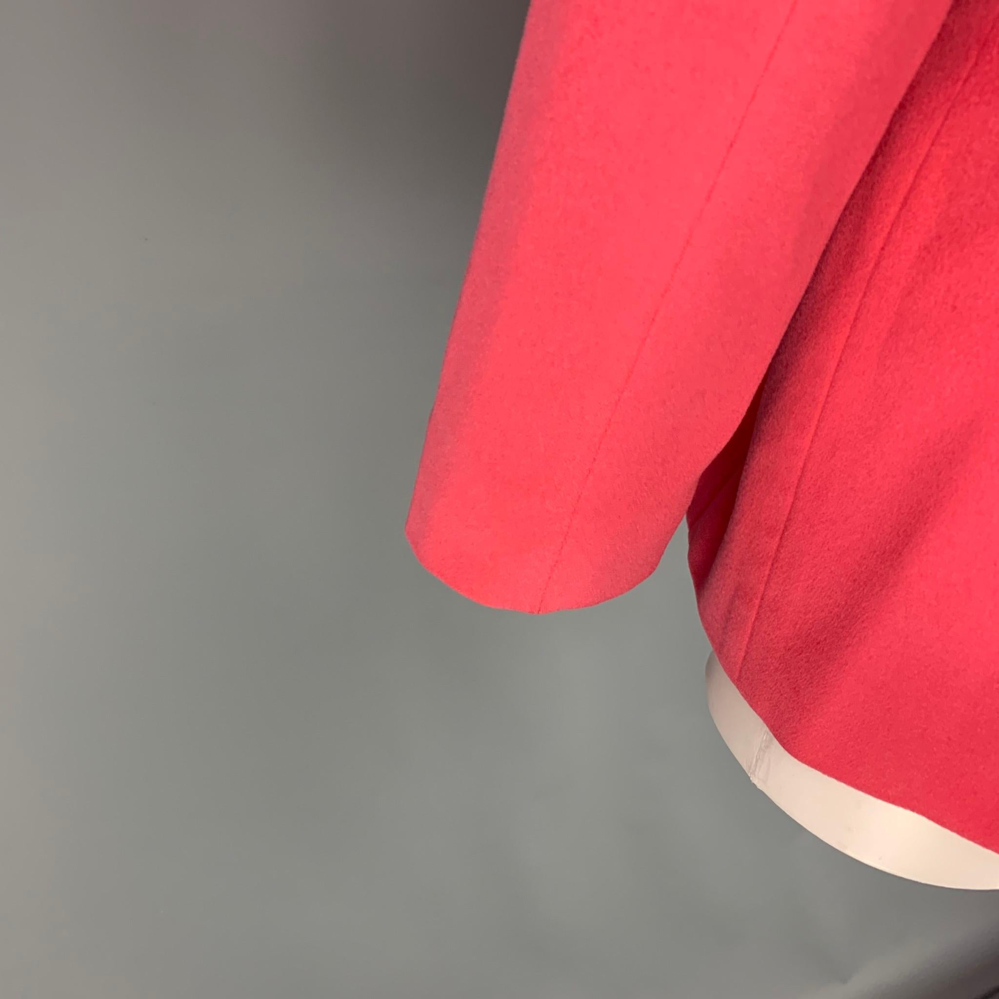 Women's FERAUD Size 12 Pink Cashmere Notch Lapel Jacket Blazer