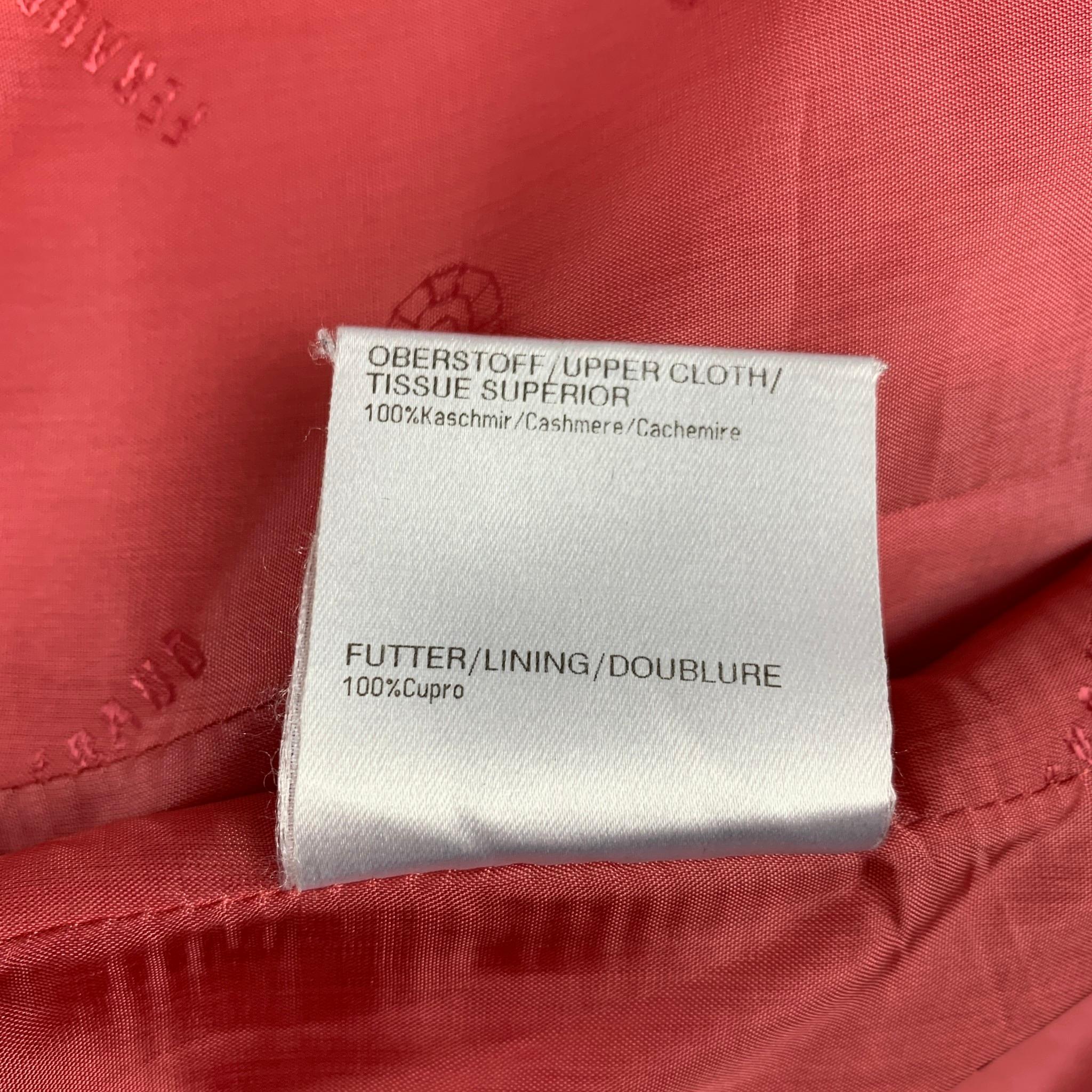 FERAUD Size 12 Pink Cashmere Notch Lapel Jacket Blazer 2