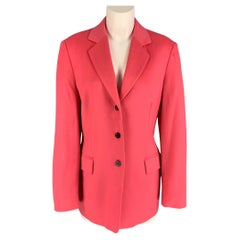 FERAUD Size 12 Pink Cashmere Notch Lapel Jacket Blazer