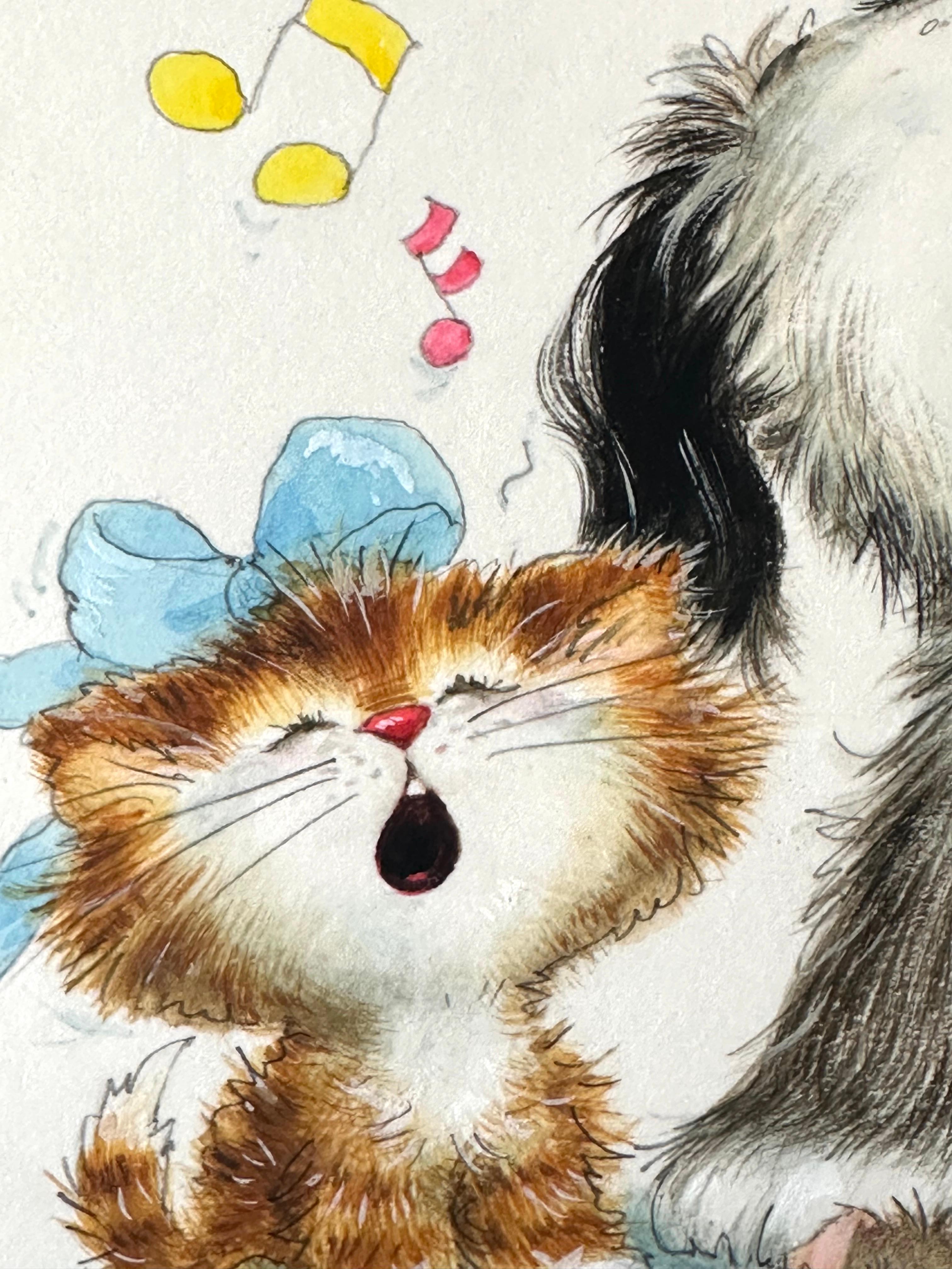 Ferd Sondern (b.1923)

Puppy and Bluebird, 1977.

Pencil, gouache and watercolor on illustration board. Complete panel measures 7 x 7.5 inches. 

Signed lower left. Credited on verso.

Printer notations in margins. From a design for greeting card or