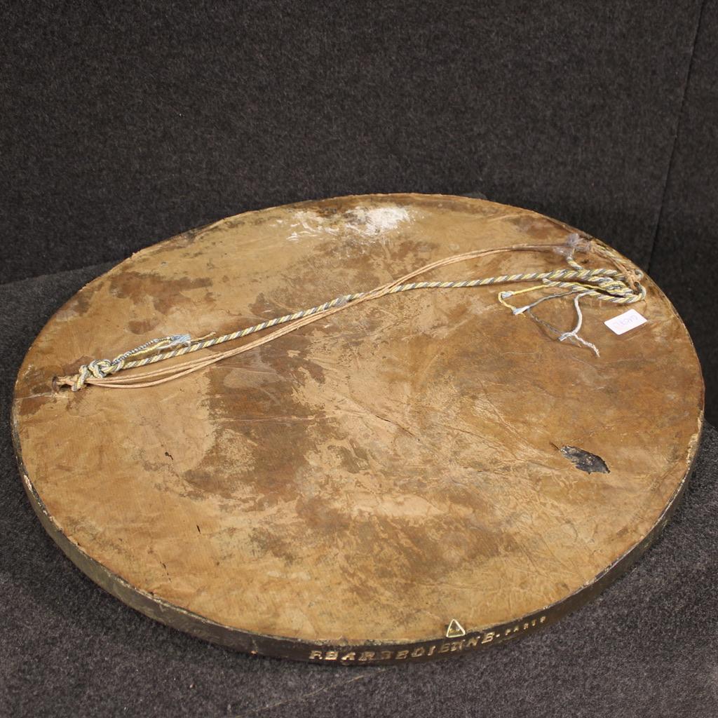 19th Century Gold Wood French Signed F. Barbedienne Paris Shield Sculpture For Sale 4