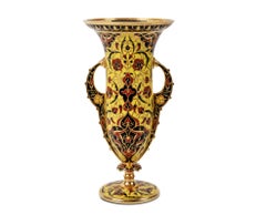 Ferdinand Barbedienne, A French Ormolu and Champleve Enamel Vase, C. 1870