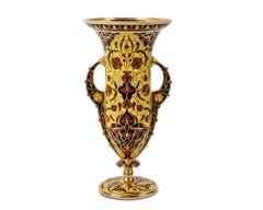Ferdinand Barbedienne, A French Ormolu and Champleve Enamel Vase, C. 1870