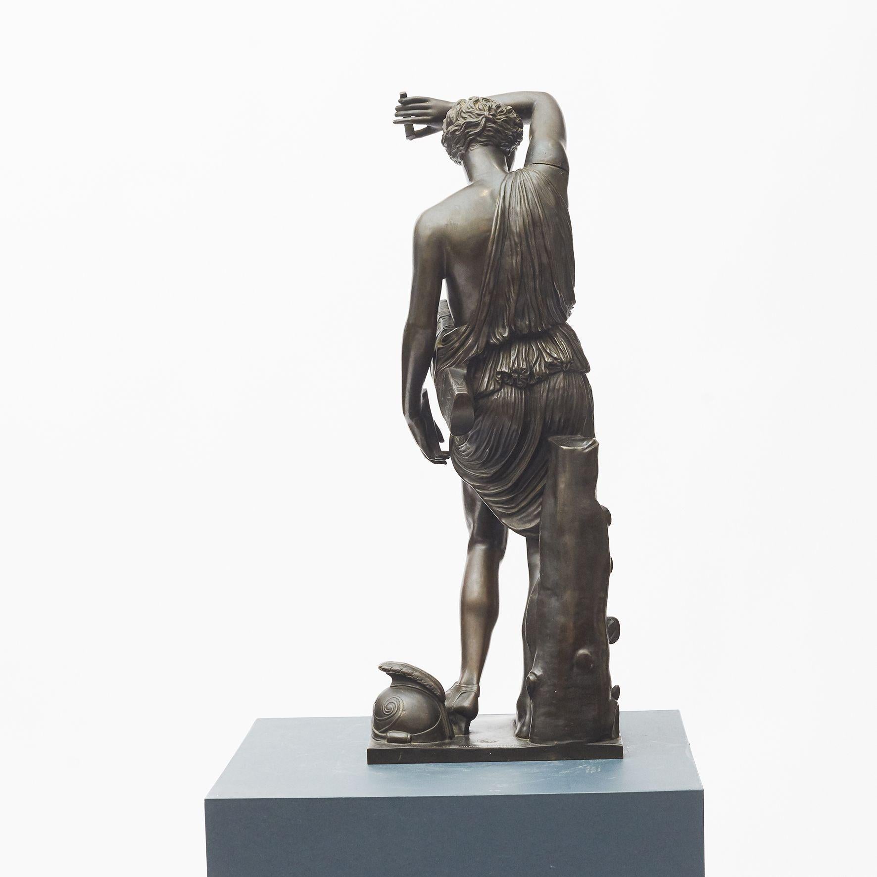 Neoclassical Revival Ferdinand Barbedienne Bronze Sculpture of Diana of Gabii