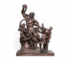 Laocoon-Gruppe – Bronzeskulptur von F. Barbedienne – 19. Jahrhundert