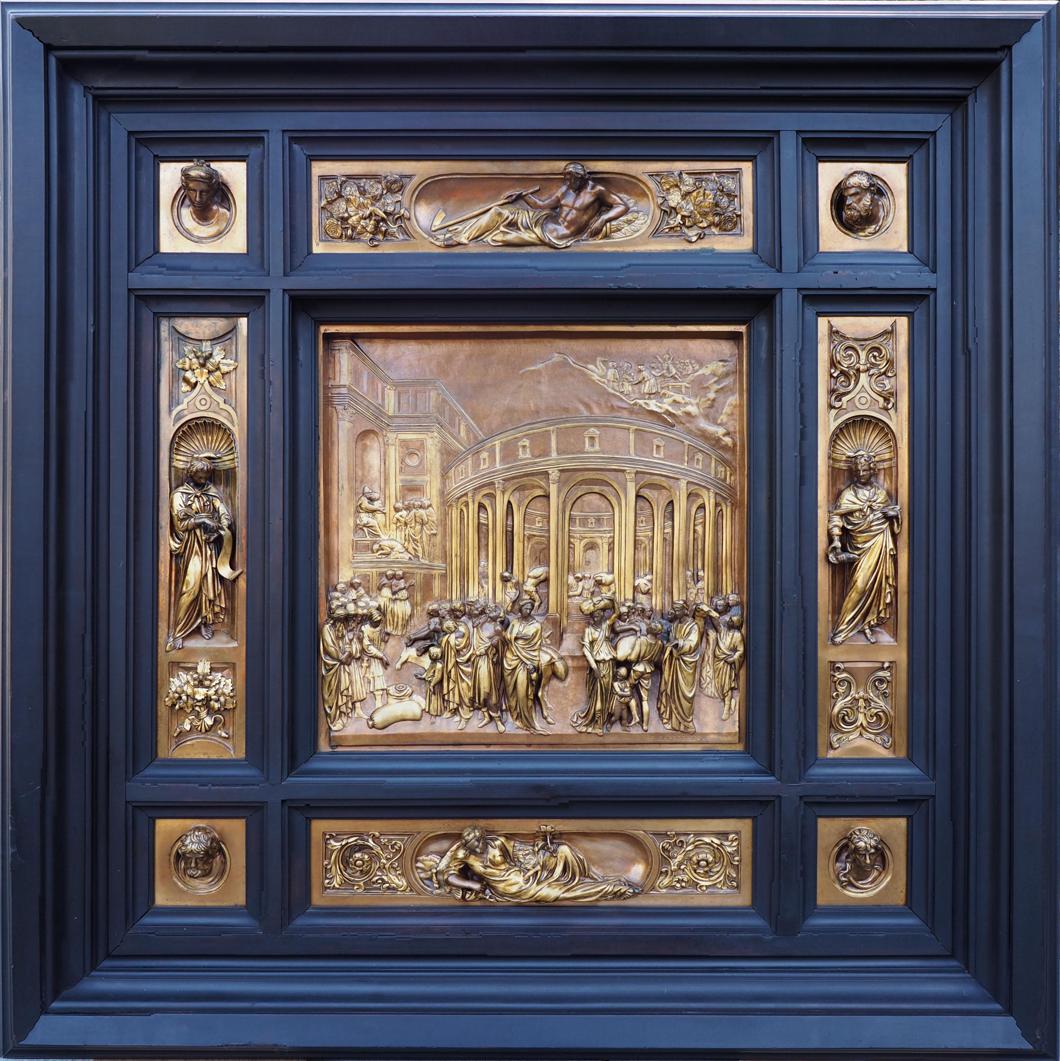 Figurative Sculpture Ferdinand Barbedienne - L'histoire de Joseph depuis les deuxièmes portes de l'église baptiste, Florence (Les barrières de Pa