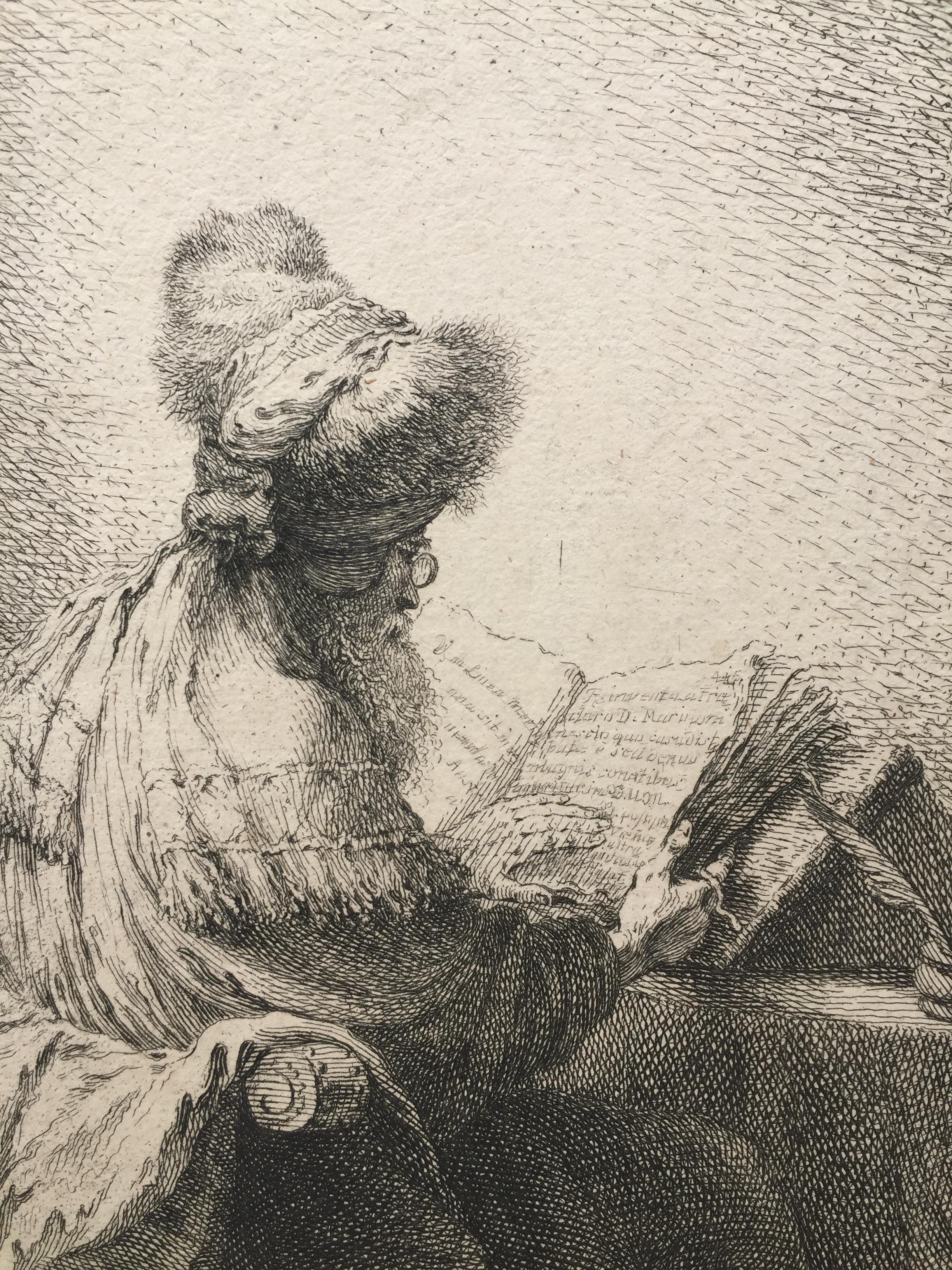 rembrandt philosopher reading