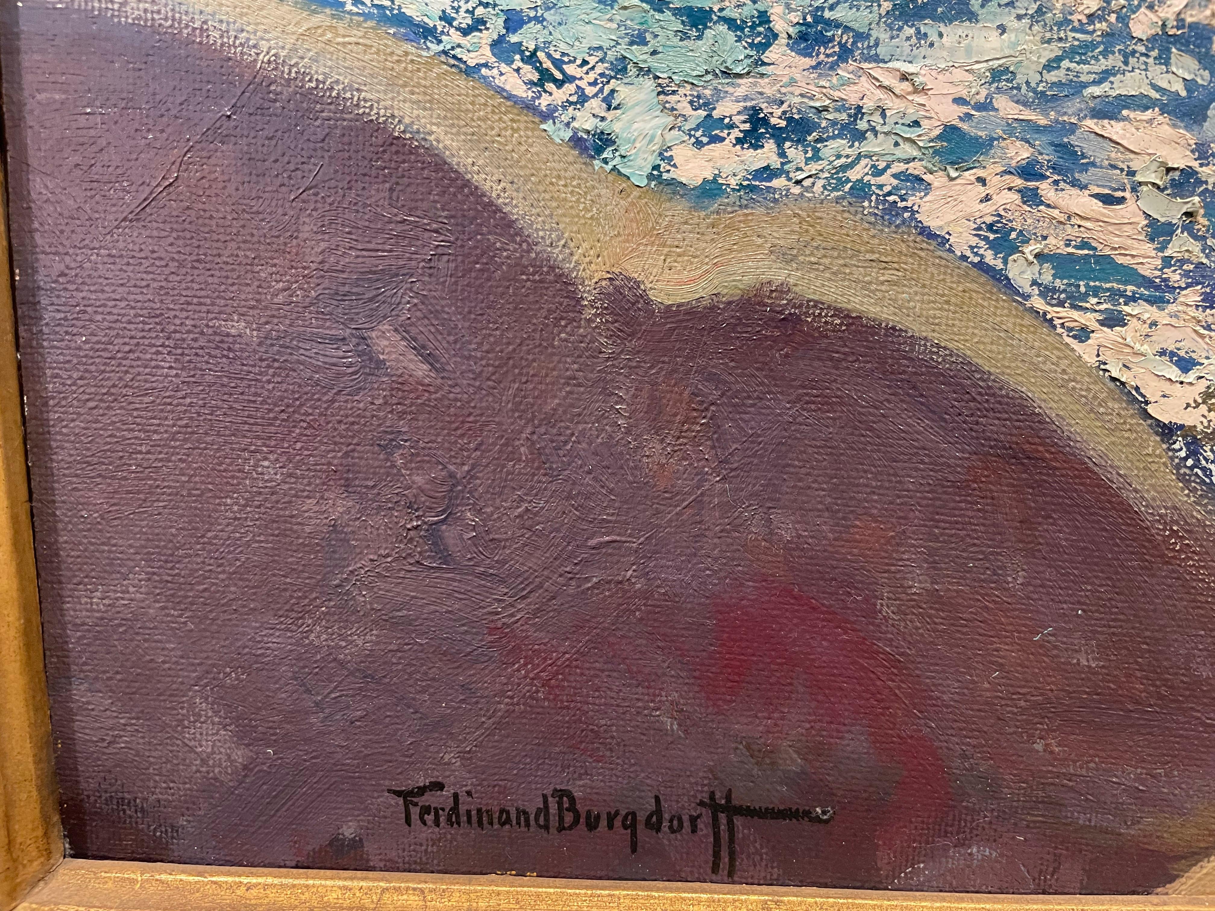 Winter Water, Large Seascape of Point Lobos, Monterey, California Shore For Sale 7