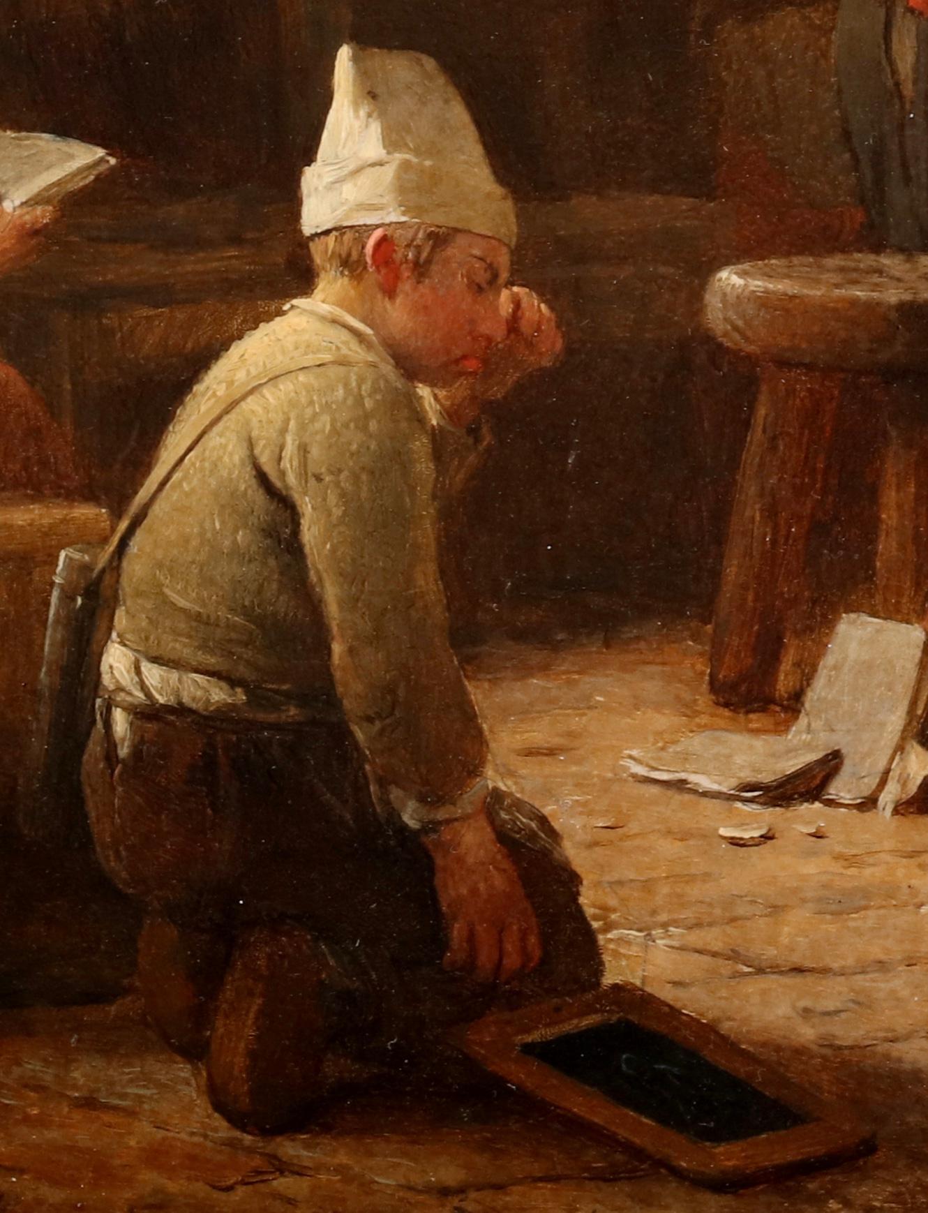 The classroom - Ferdinand de Braekeleer (1792-1883) - Romantic Painting by Ferdinand de Braekeleer the Elder