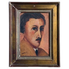 Vintage Ferdinand Desnos (1901-1958) self portrait