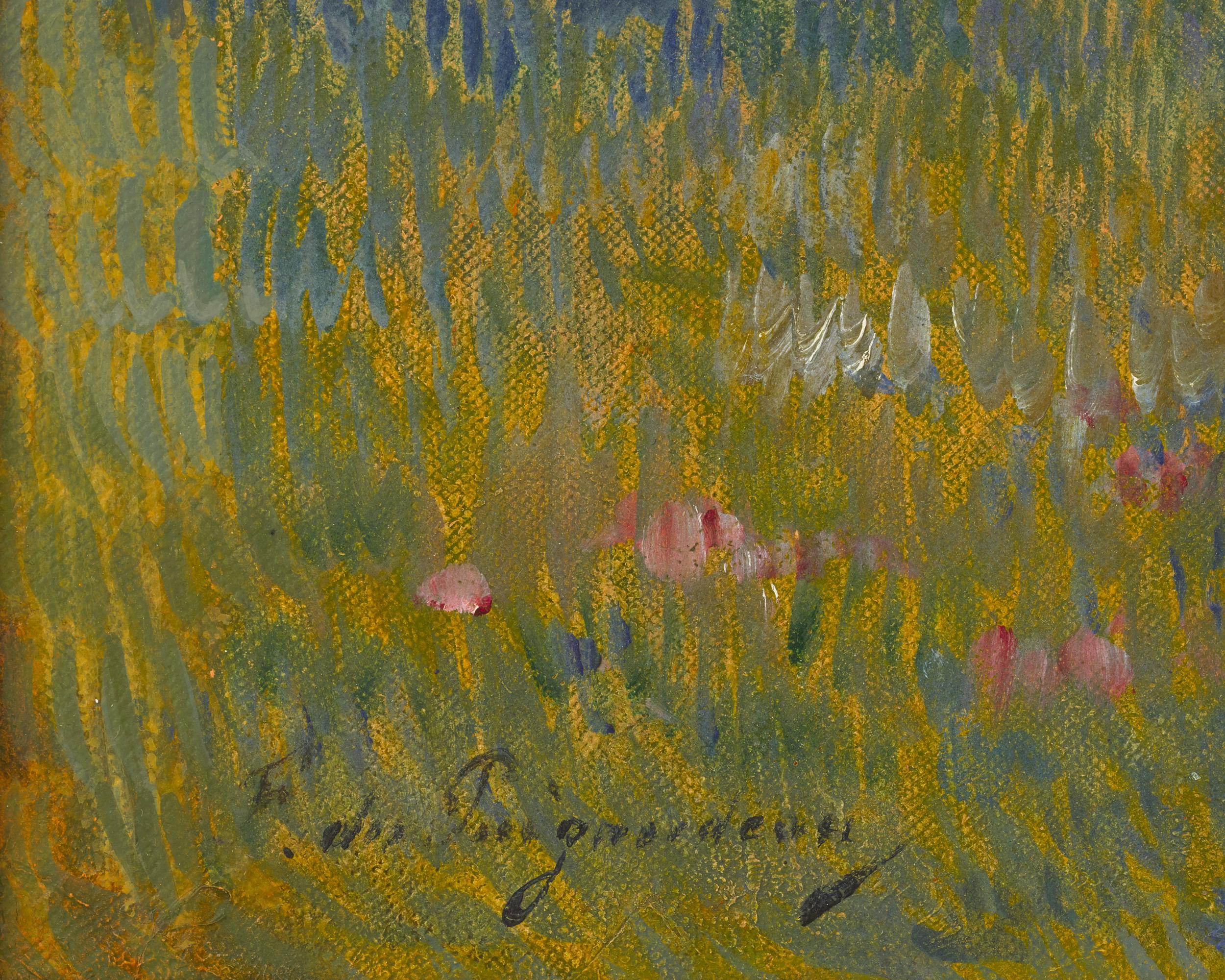 Berger et ses moutons au soleil couchant by Ferdinand du Puigaudeau 4