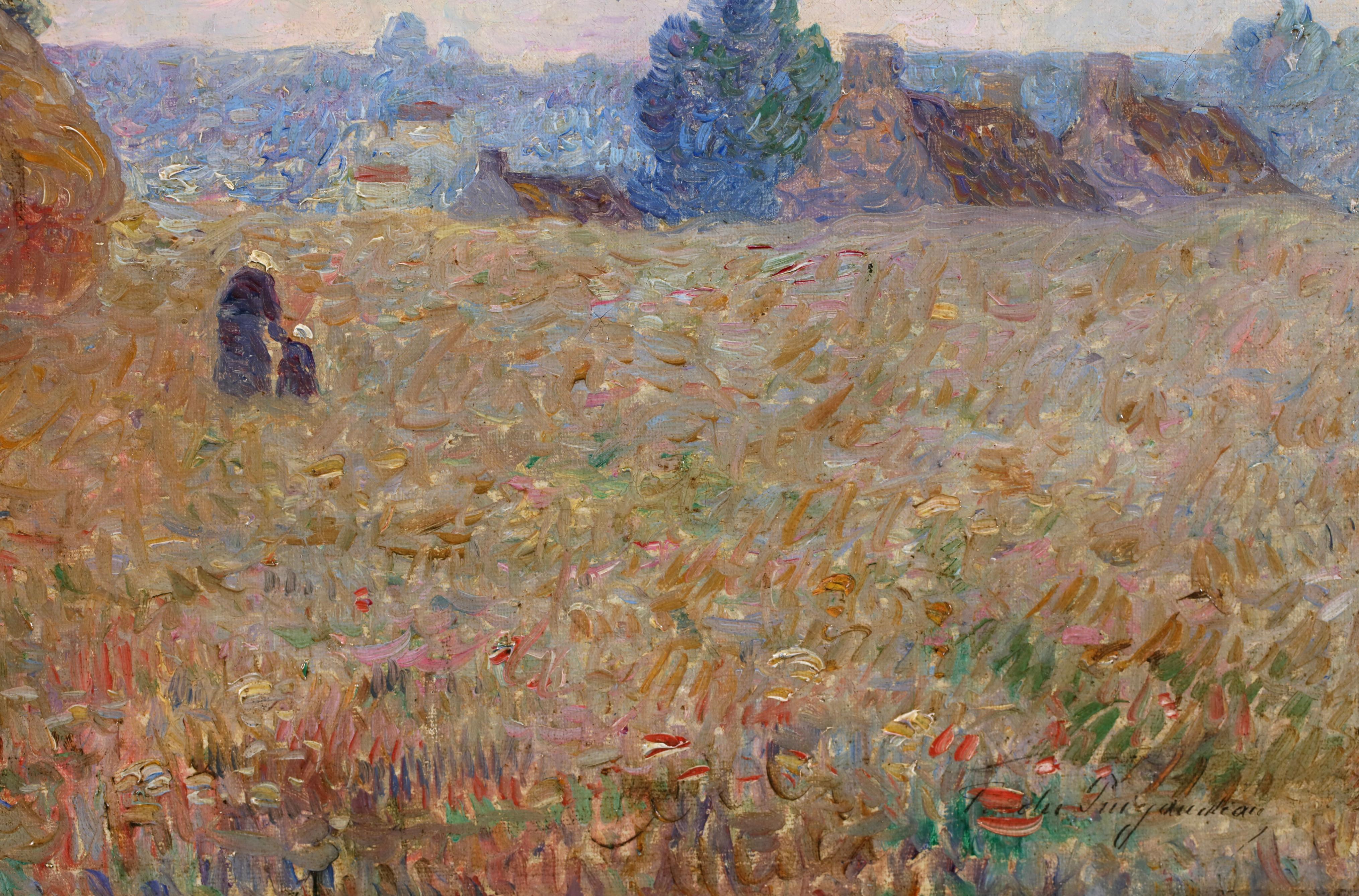 Les Meules - Postimpressionistische Landschaft Öl von Ferdinand du Puigaudeau im Angebot 3