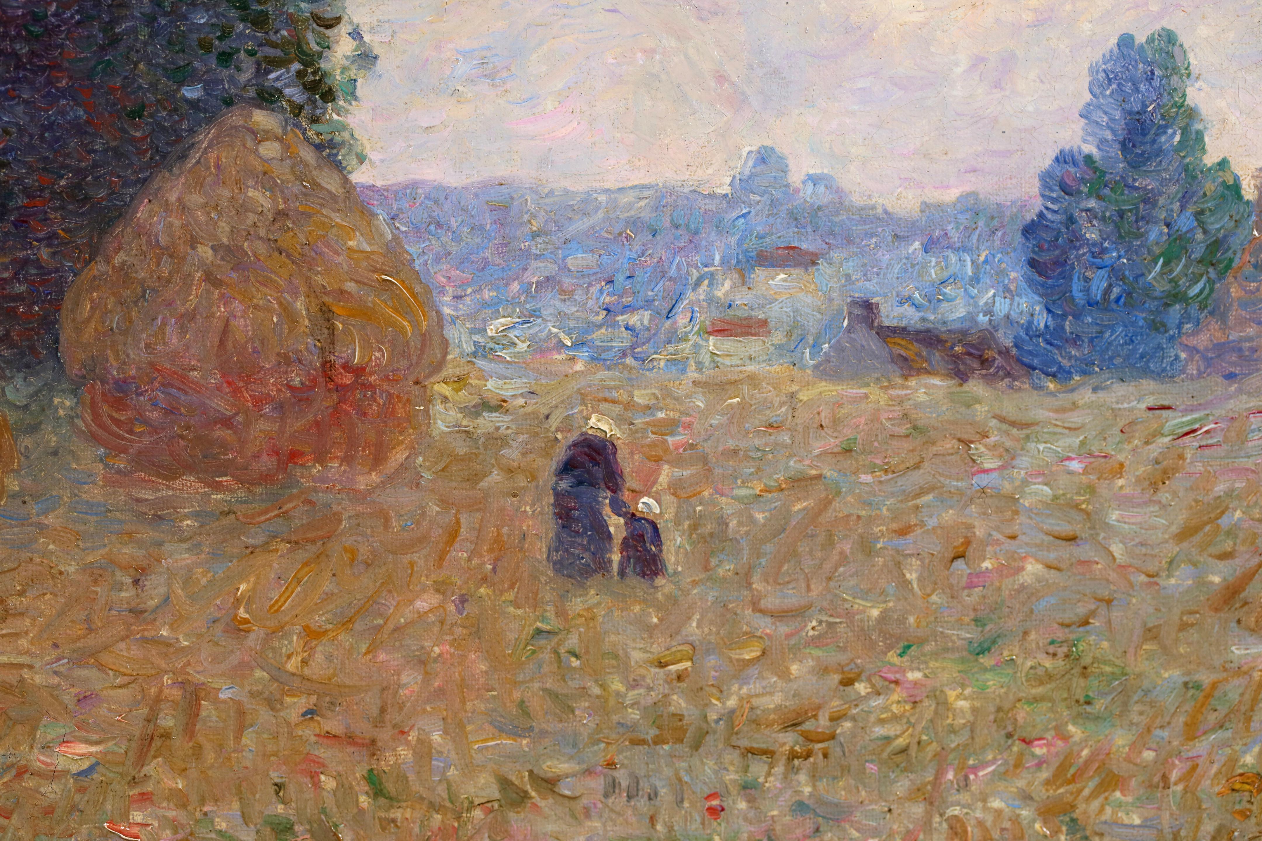 Les Meules - Postimpressionistische Landschaft Öl von Ferdinand du Puigaudeau im Angebot 4