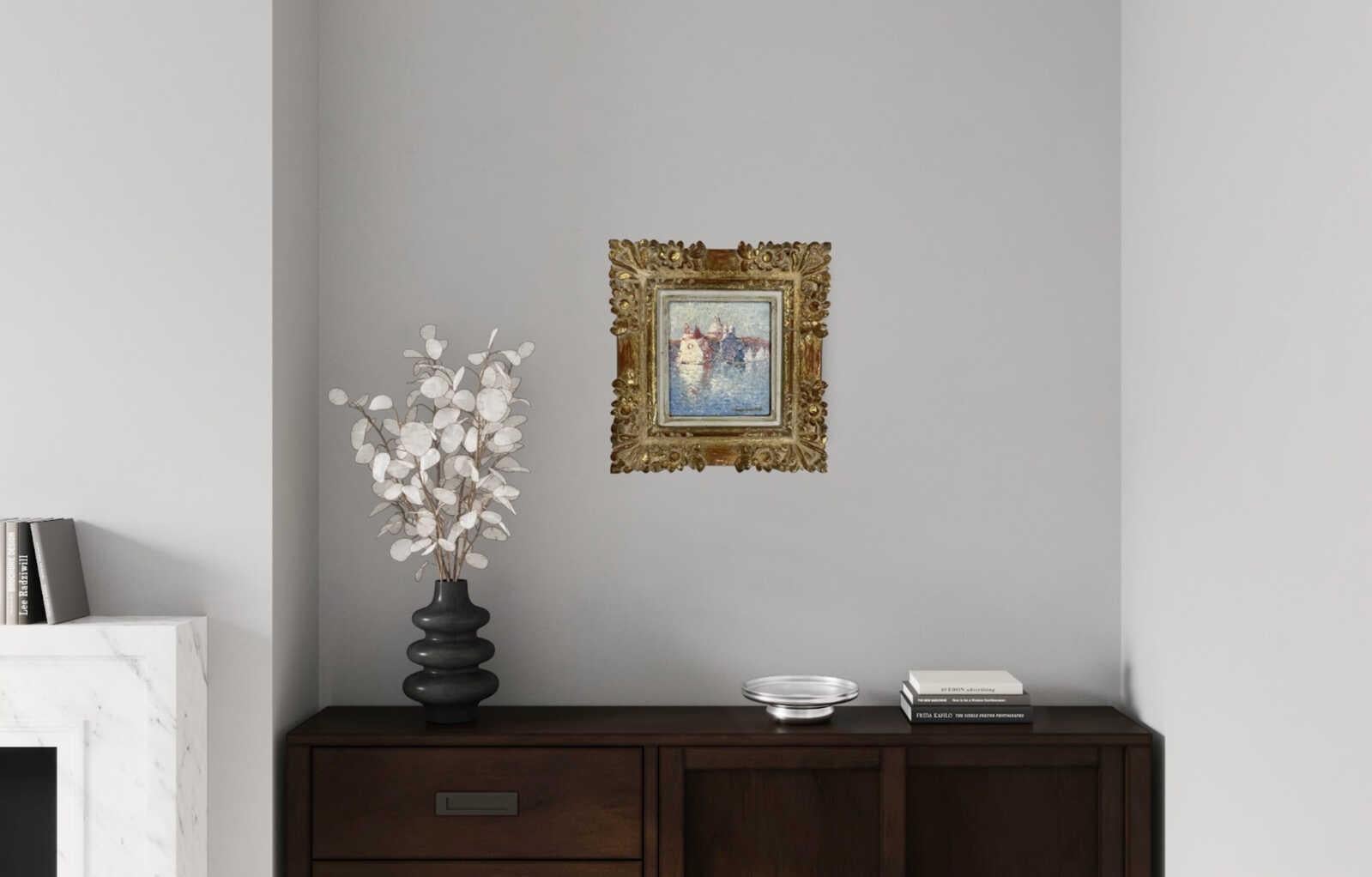 Scène de Venise par un post-impressionniste français au début du 20e siècle huile sur toile - Post-impressionnisme Painting par Ferdinand du Puigaudeau