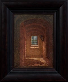 The Old Stone Stairway By Düsseldorf Artist Ferdinand Fagerlin