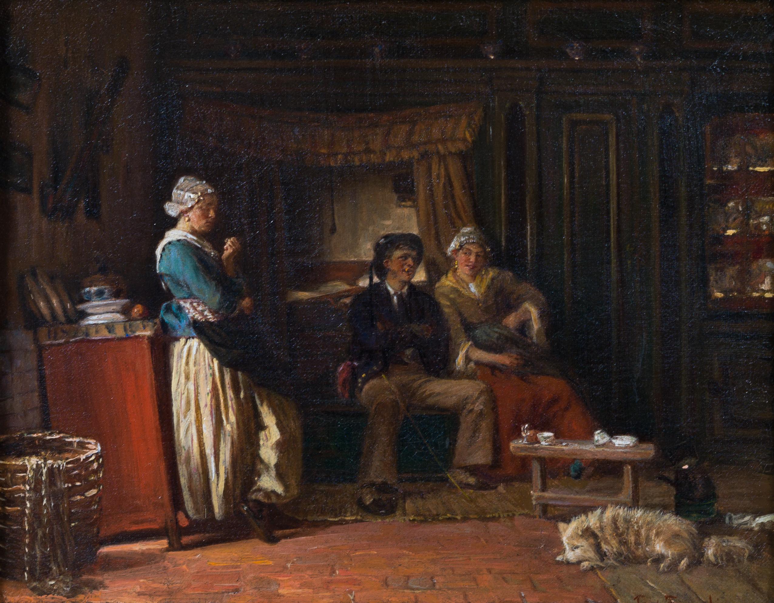 Wishing It Were She ( Önskandes att det var hon) (Romantik), Painting, von Ferdinand Fagerlin