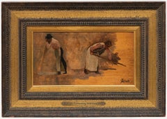 Ferdinand Heilbuth - Olio su tela della fine del XIX secolo, Studio di operai
