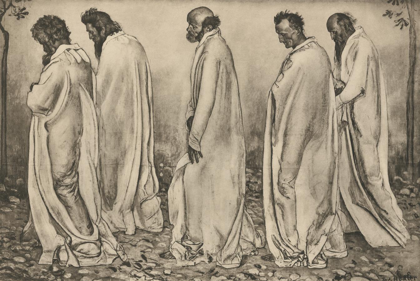 « Eurhythmie », plaque de cuivre, héliogravure - Print de Ferdinand Hodler & R. Piper & Co.