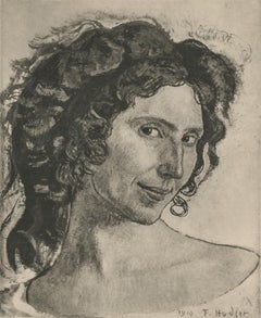 "Head of an Italian Woman" Copper Plate Heliogravure