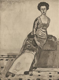 "Portrait of Mrs. Gertrude Miller" Copper Plate Heliogravure