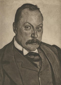 "Portrait of Prof. Dr. Hermann Sahli" Copper Plate Heliogravure