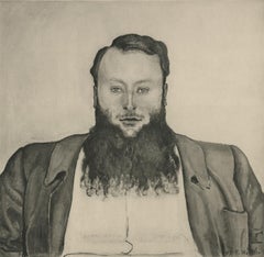 "Portrait of Sculptor James Vibert" Copper Plate Heliogravure