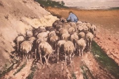 Shepherd With Sheep
