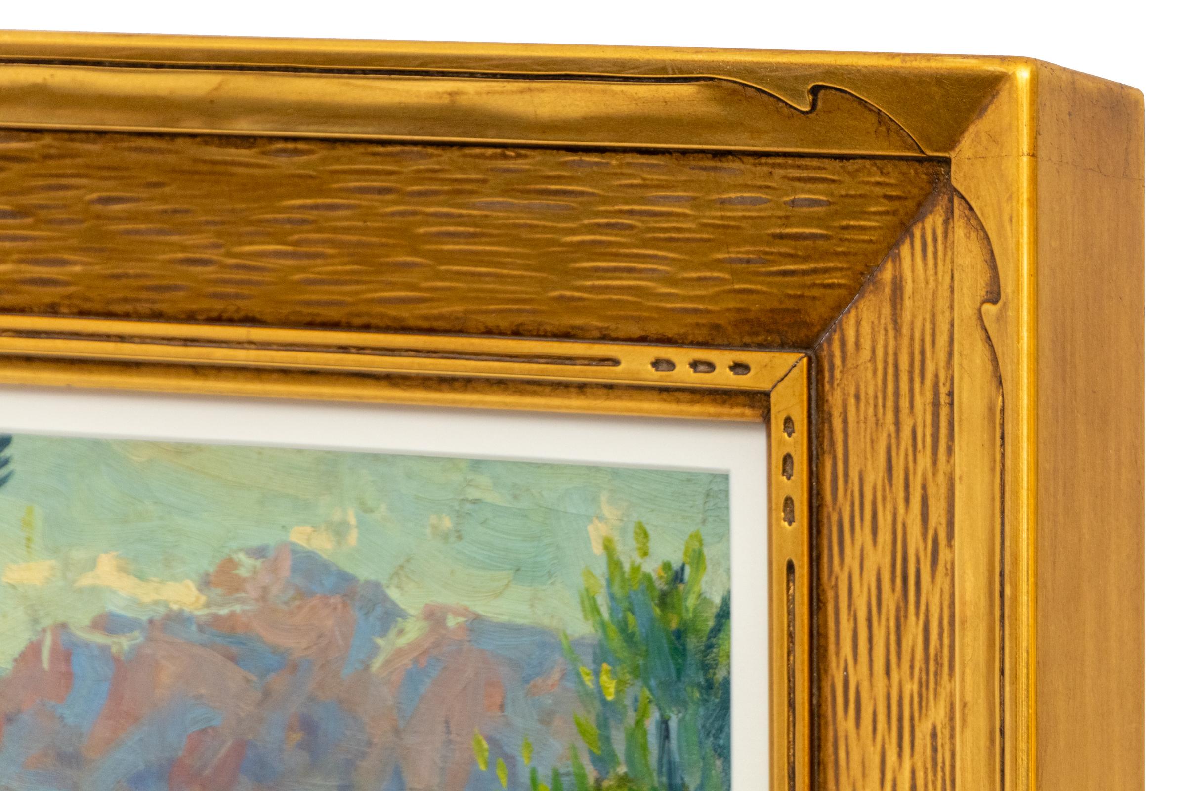 Paesaggio montano del monte Evans in Colorado - Pittura ad olio impressionista in vendita 3