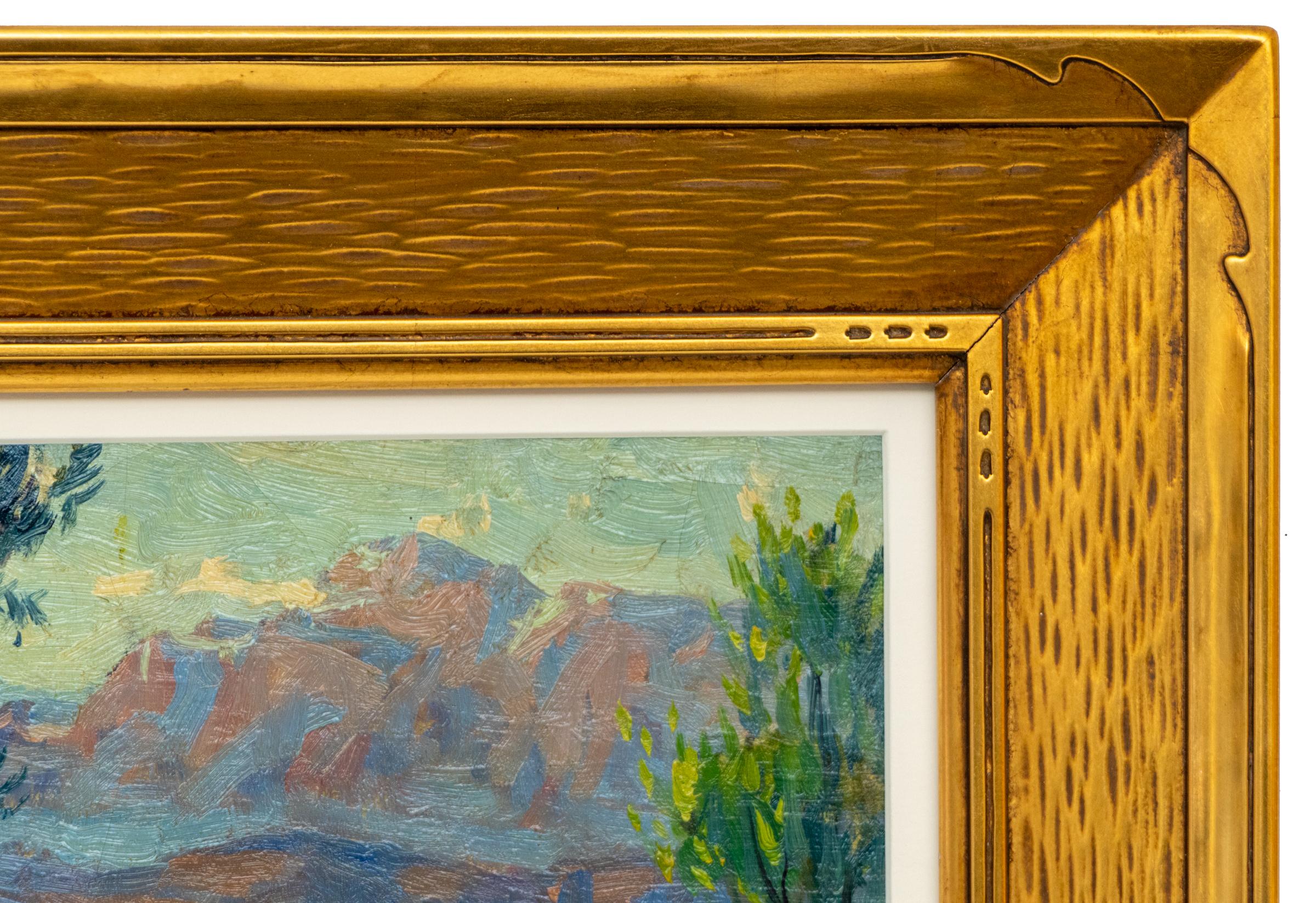 Paesaggio montano del monte Evans in Colorado - Pittura ad olio impressionista in vendita 4