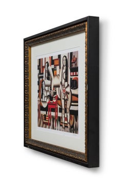 Ferdinand Leger French Cubist Lithograph, Titled: "Three Women"