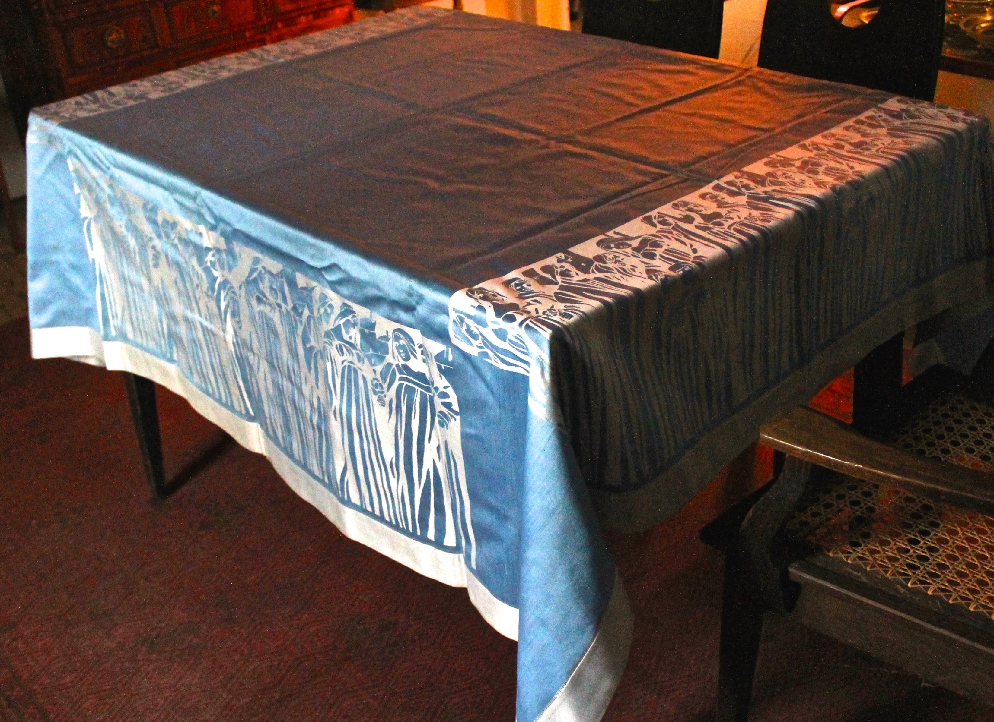 Tissage Ferdinand Nigg:: Demask Jugenstil Norbert Langer and Sohne Nappes/serviettes de table en vente
