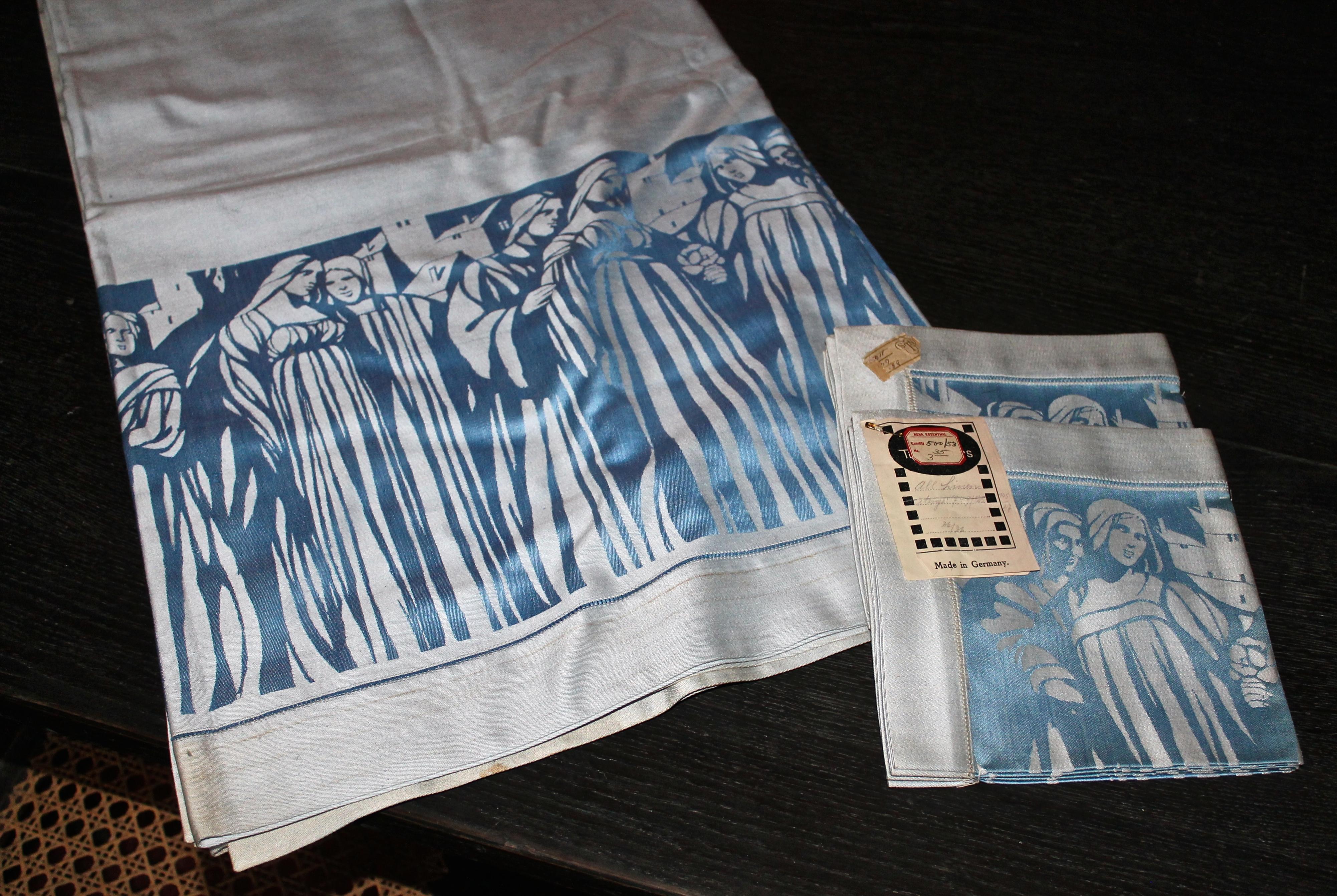 Ferdinand Nigg designed tablecloth (6'6