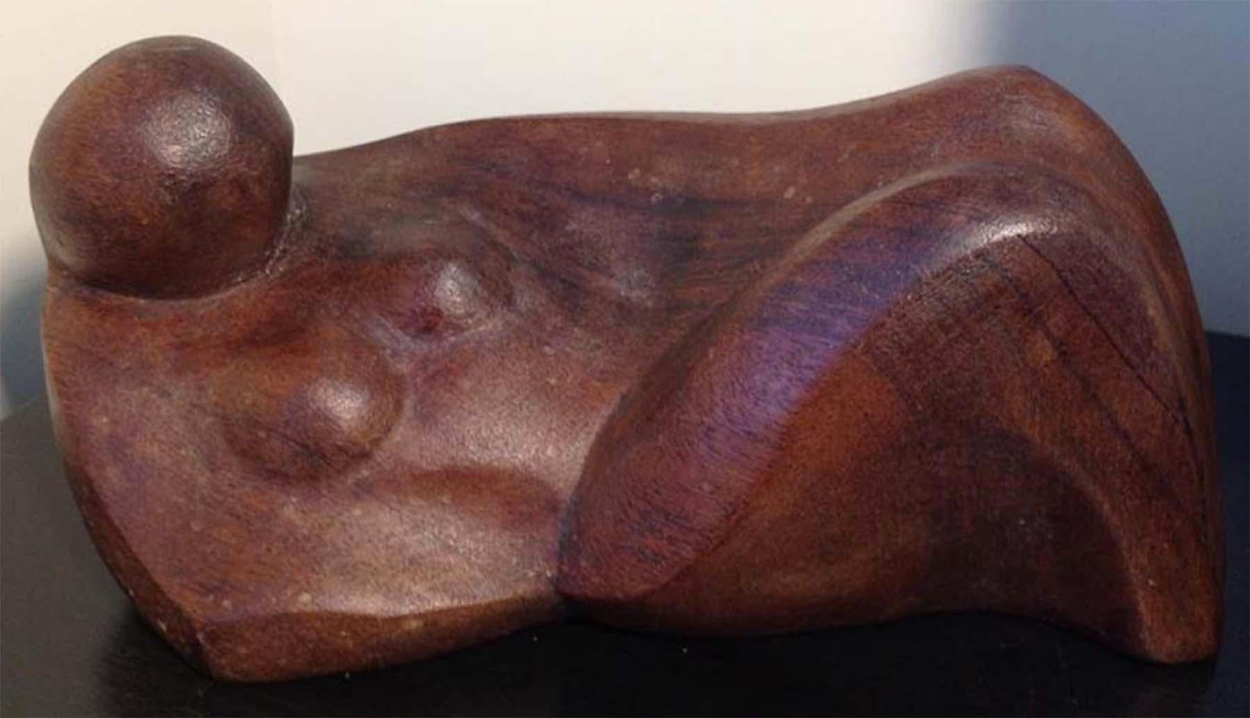Ferdinand Parpan Figurative Sculpture - Lounging Nude