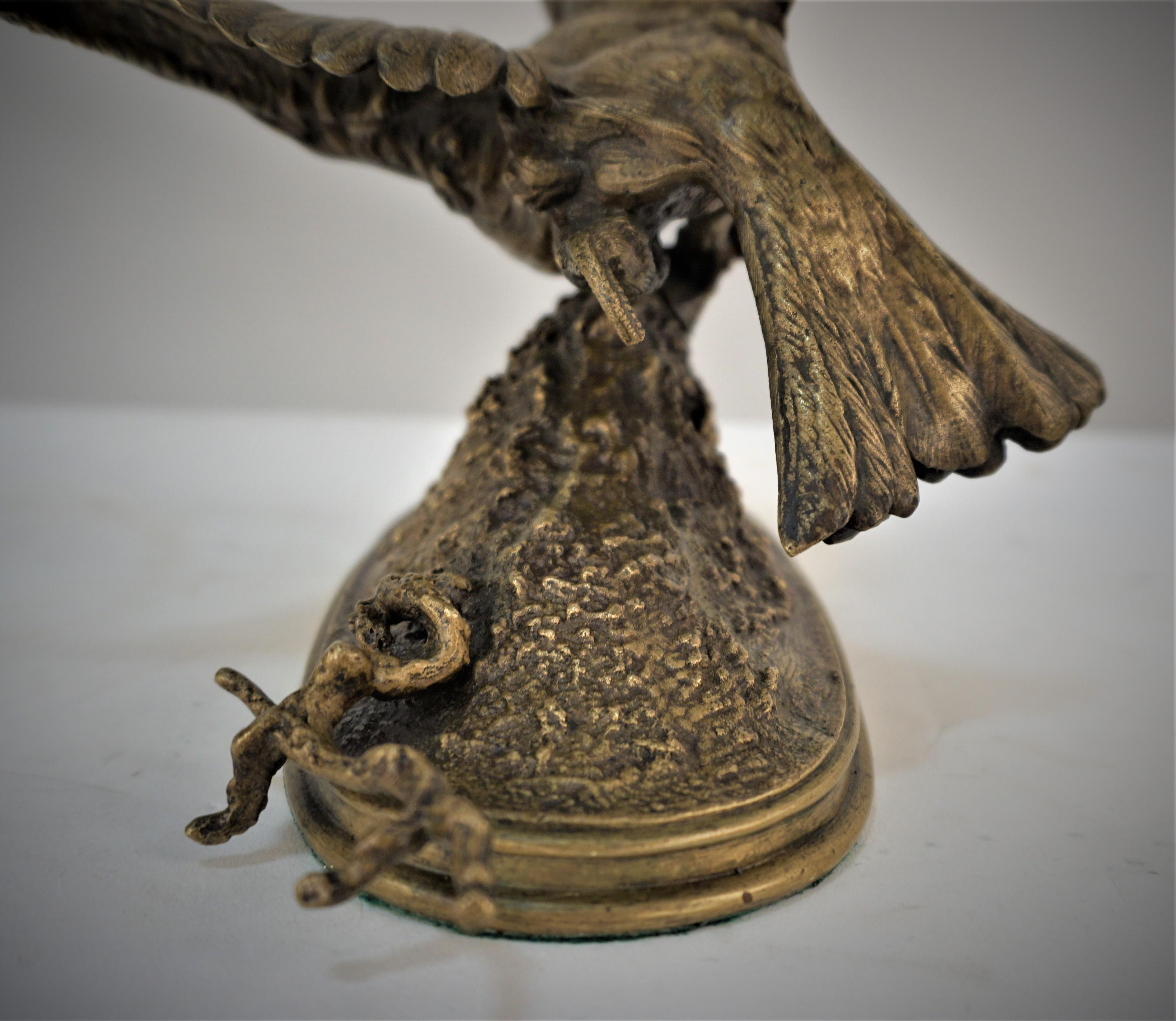 Ferdinand Pautrot '1832-1874' 19th Century French Bronze Bird Perched on Branch For Sale 5