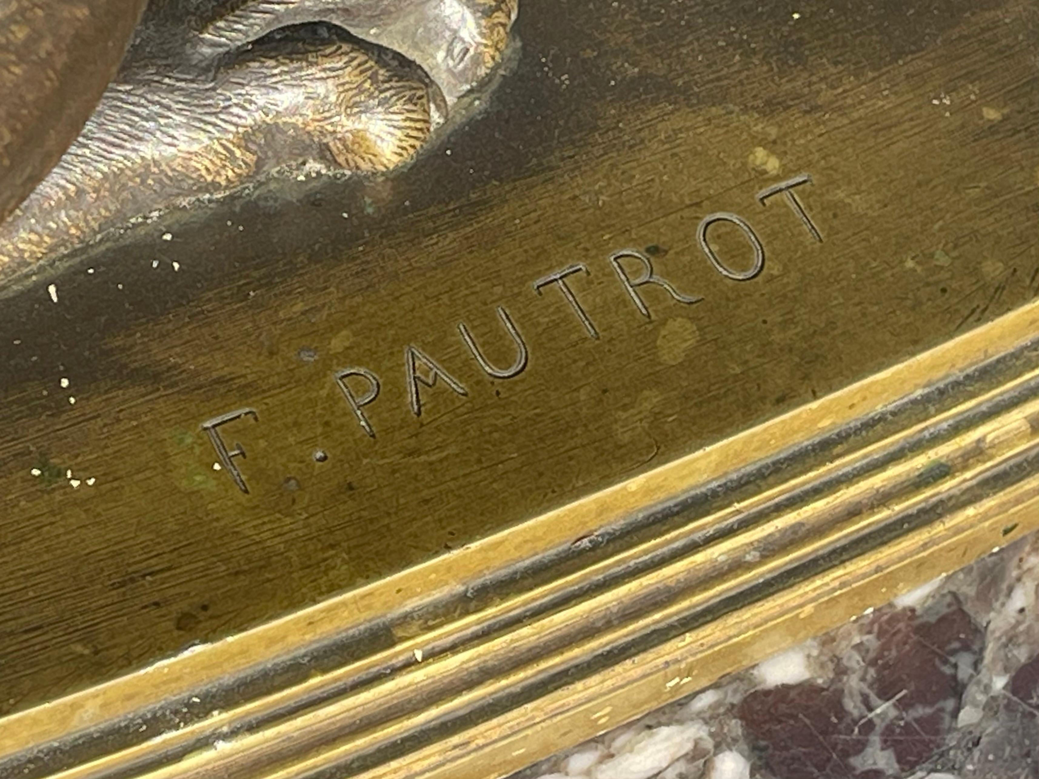 Ferdinand PAUTROT - Bronze, chien de chasse en vente 5