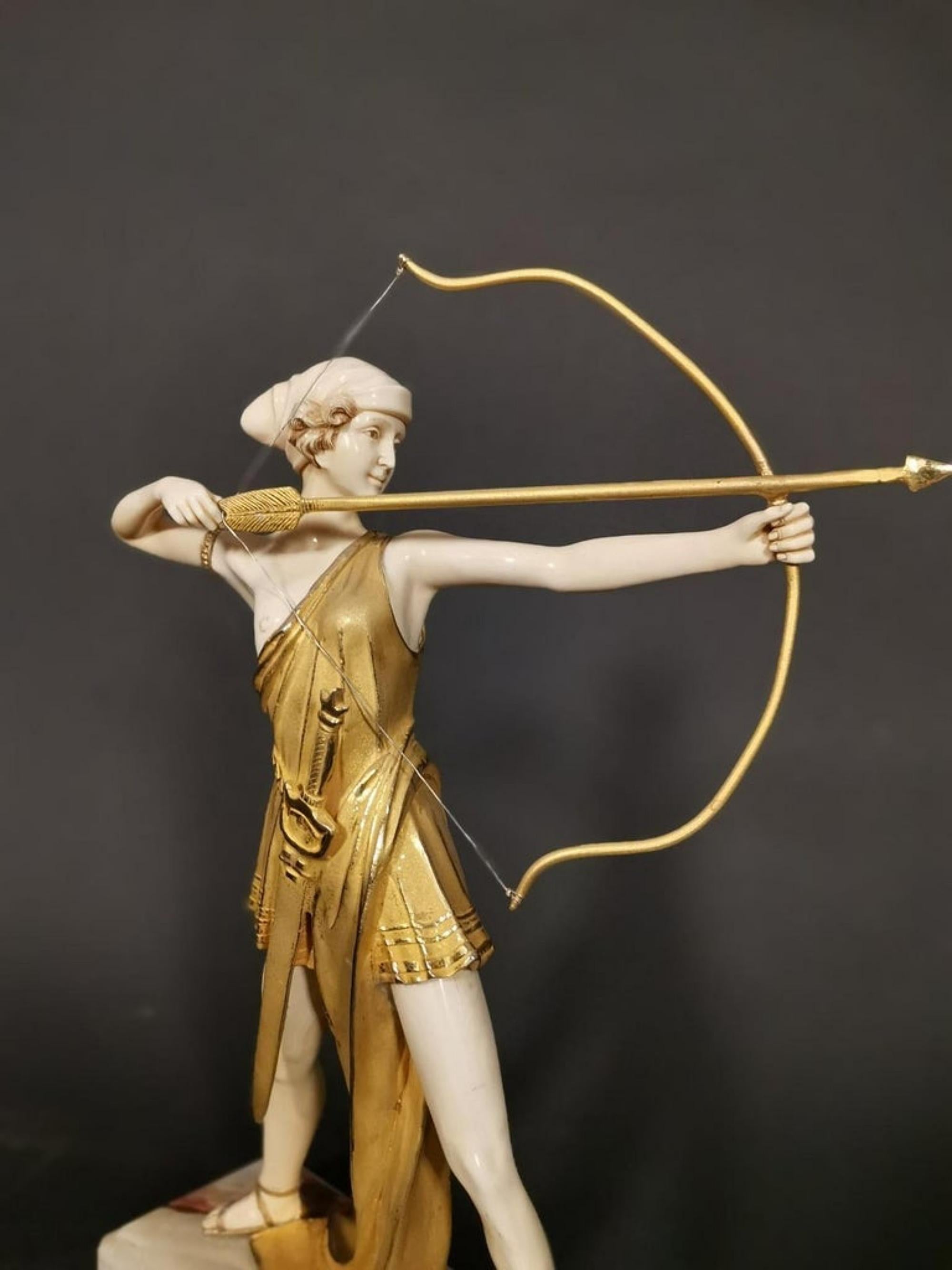 Ferdinand Preiss, Diana, an Art Deco Figurine 20th Century Sign 3