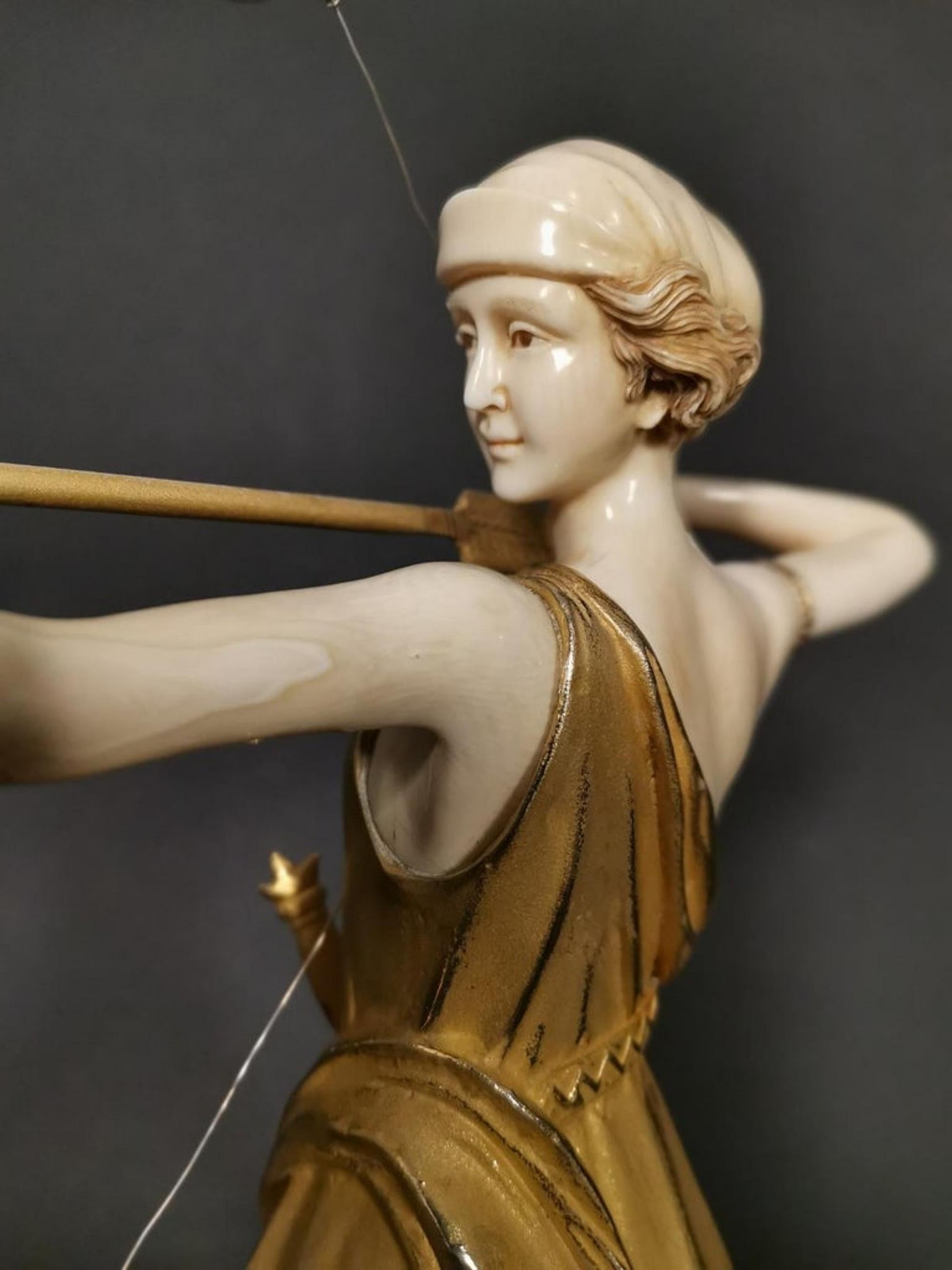 Ferdinand Preiss, Diana, an Art Deco Figurine 20th Century Sign 1