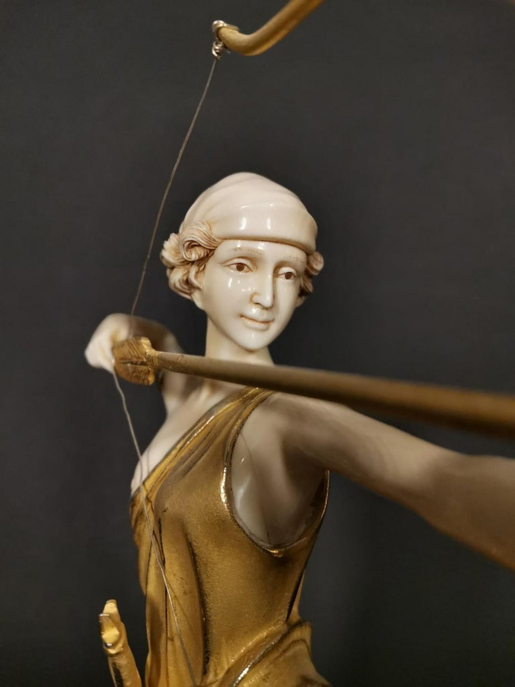 Ferdinand Preiss, Diana, an Art Deco Figurine 20th Century Sign 2