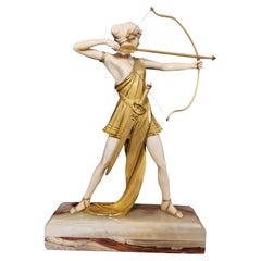 Ferdinand Preiss, Diana, an Art Deco Figurine 20th Century Sign