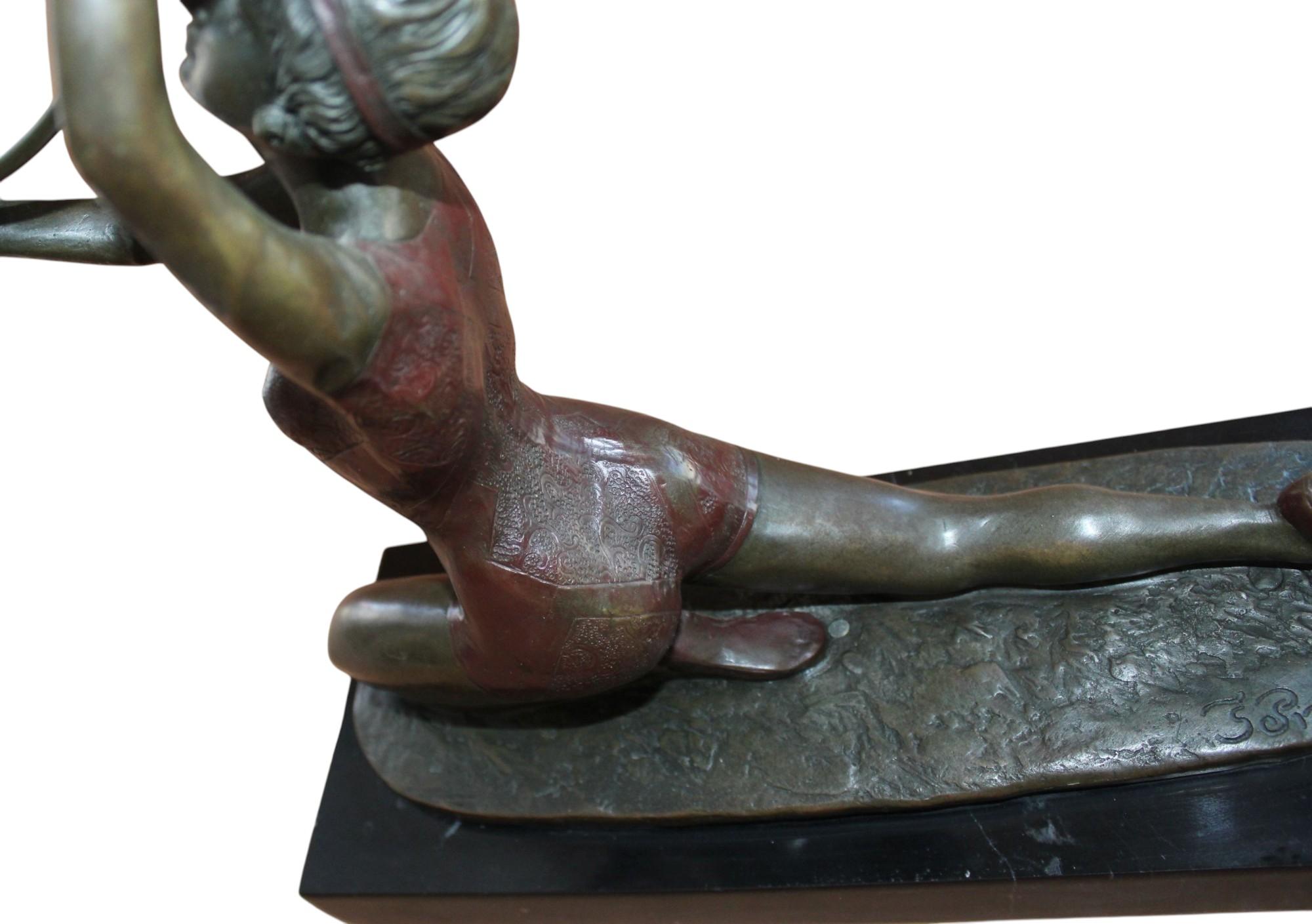 Danseuse, bronze, 40x46x12 cm en vente 1