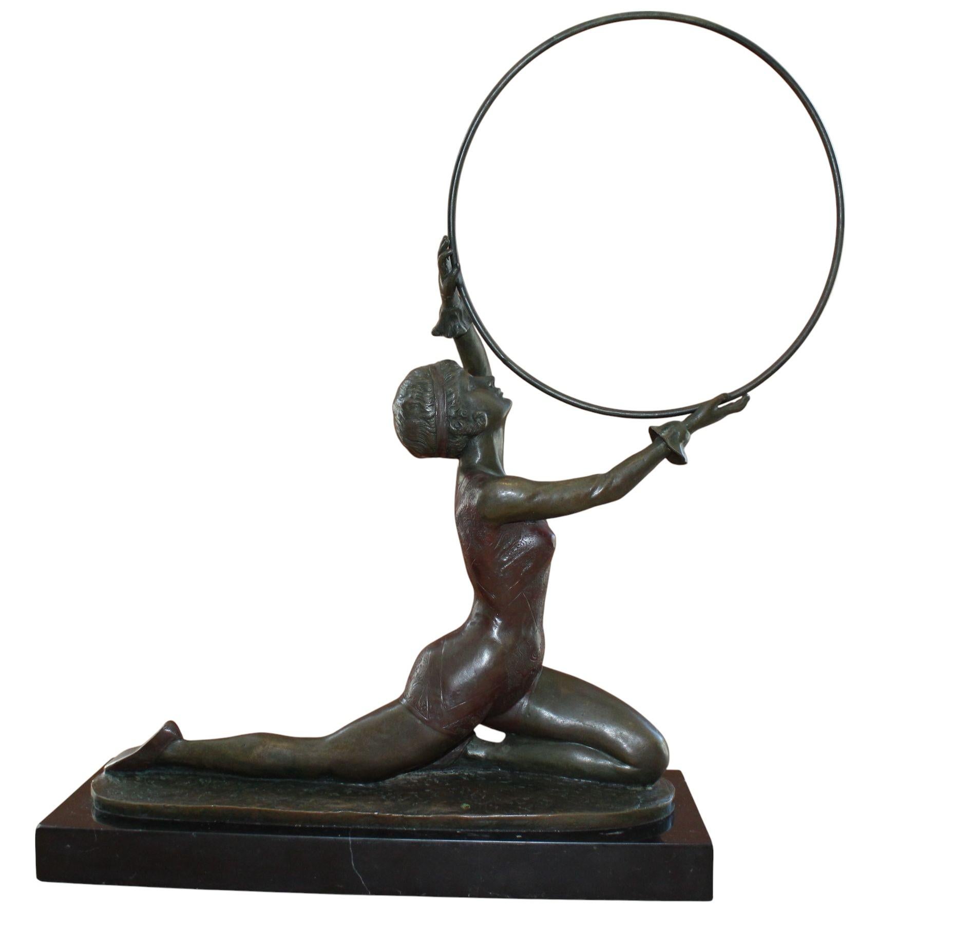 Figurative Sculpture Ferdinand Preiss - Danseuse, bronze, 40x46x12 cm