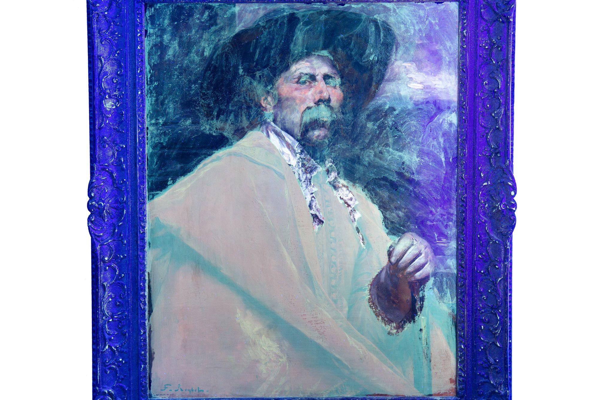 Ferdinand Roybet (französisch, 1840-1920) Porträtbild eines Caveliers ca. 1900 im Angebot 3