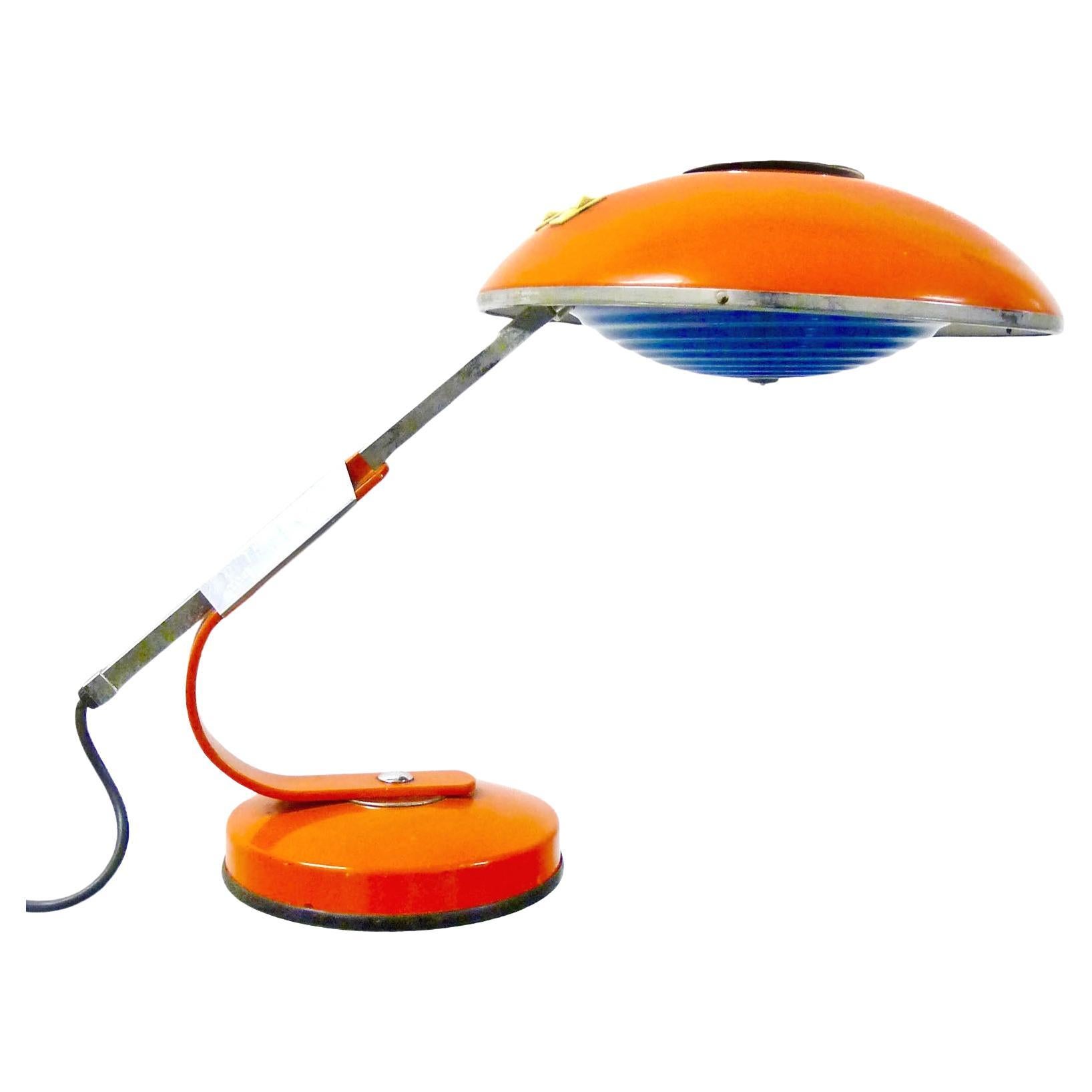 Ferdinand Solère Rare lampe de bureau avec bras rotatif, France années 1950