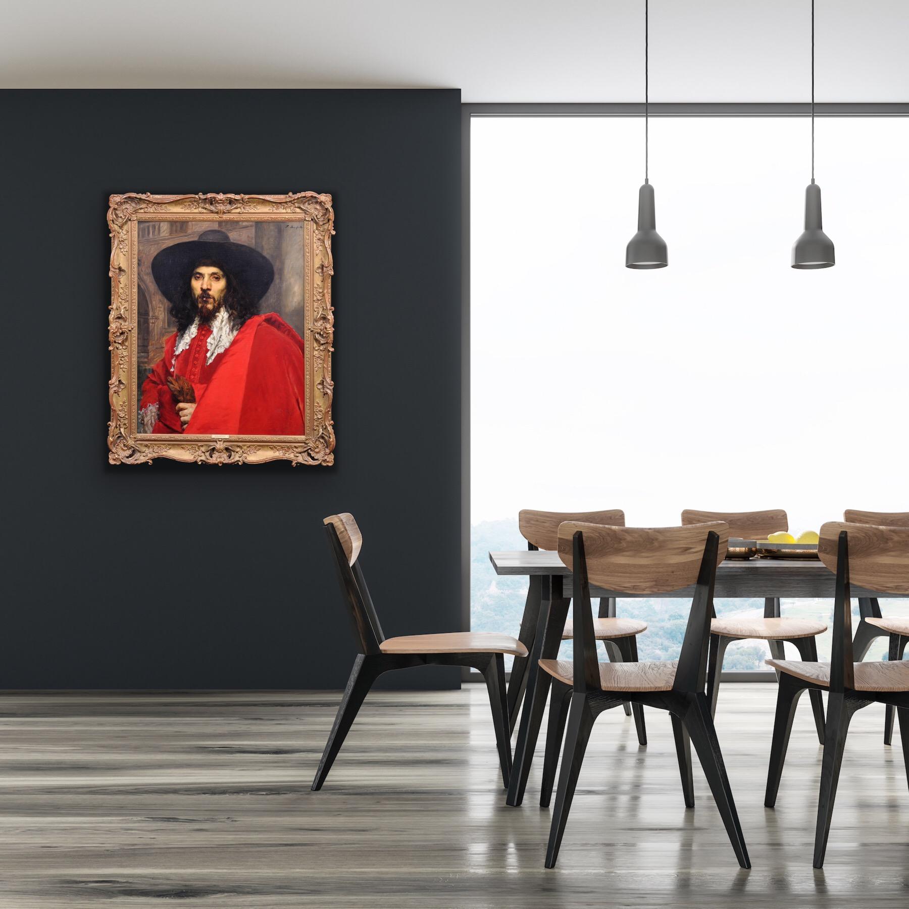 Le Mousquetaire.Mousquetaire.Cavalier.Tradition espagnole.Influence de Diego Velázquez. en vente 3