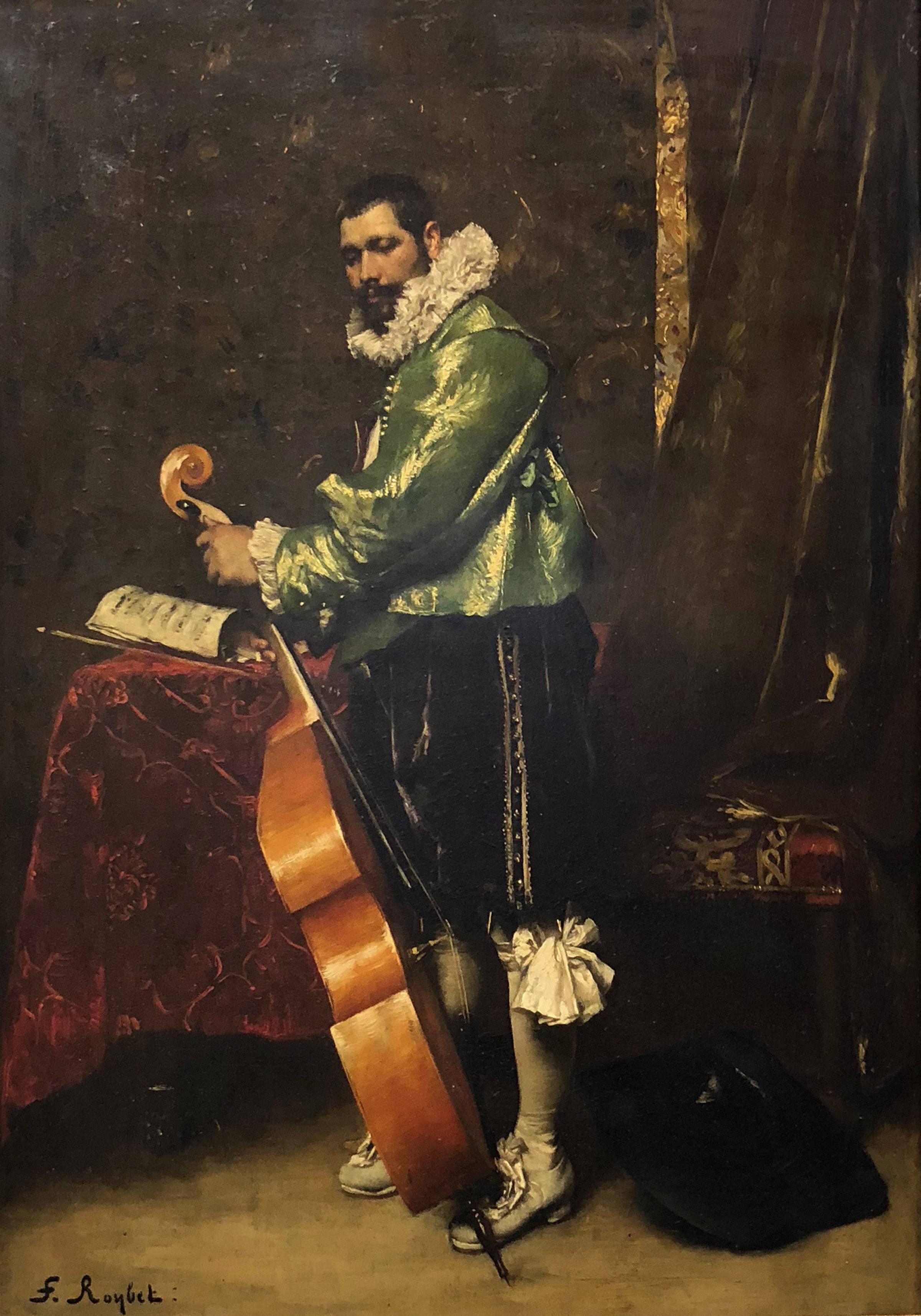 Figurative Painting Ferdinand Victor Leon Roybet  - The Cellist