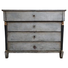 Antique Ferdinand VII Period Painted Chest of Drawers, Spanish, Early 19th Century