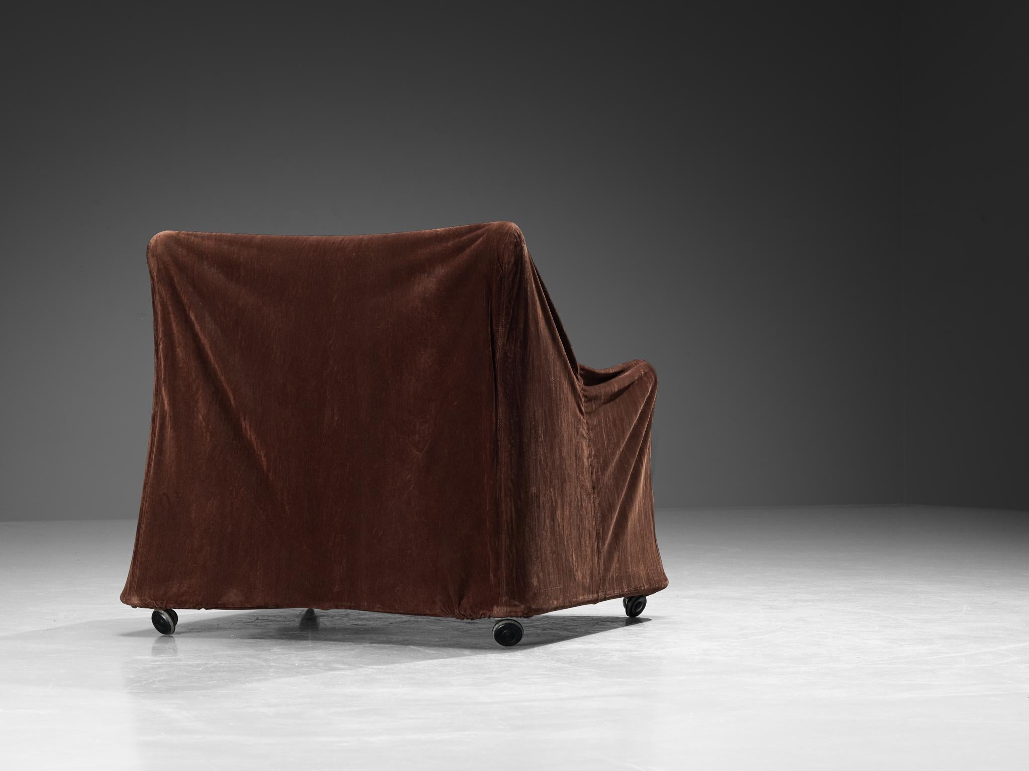 Late 20th Century Ferdinando Buzzi for Ferruccio Brunati 'Camilla' Lounge Chair For Sale