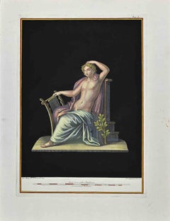Roman Fresco -  Etching by Ferdinando Campana - 1772s