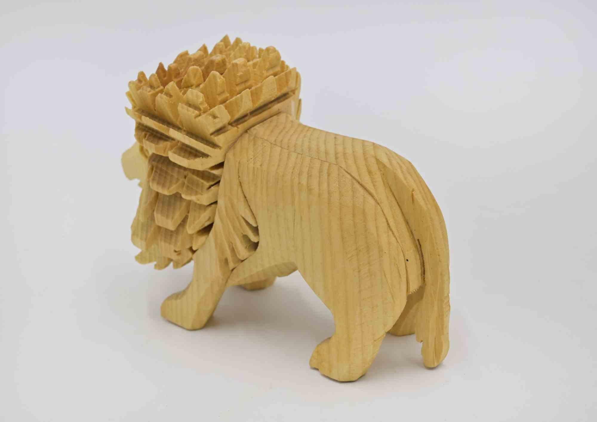 León - Escultura de madera de Ferdinando Codognotto - 2023 en venta 2